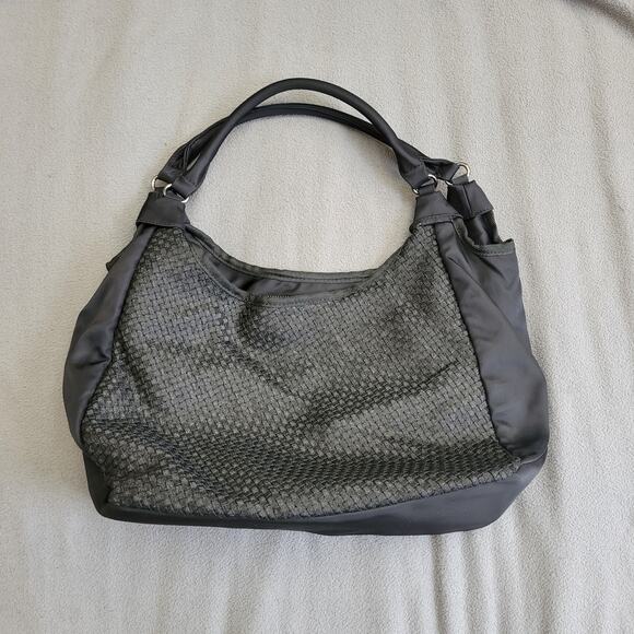 ZEE ALEXIS Purse Black Woven Boho Handbag Crossbody Strap Textured Tote Casual - Picture 14 of 14